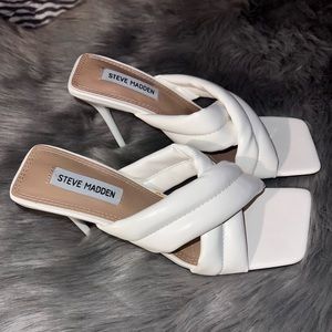 White Steve Madden Heels